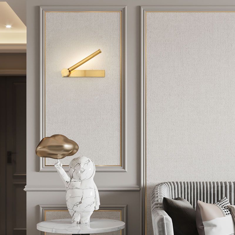 Modern LED Wall Lantern 180° Rotatable Copper