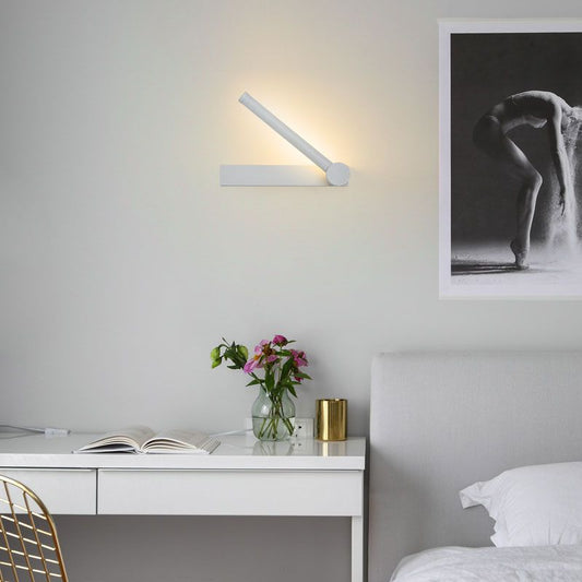 Modern LED Wall Lantern 180° Rotatable Sandy white