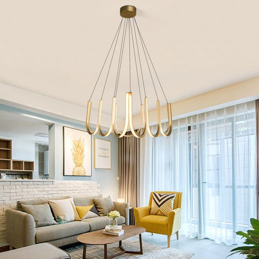 Modern Multi-Tracer Loop LED Pendant Light
