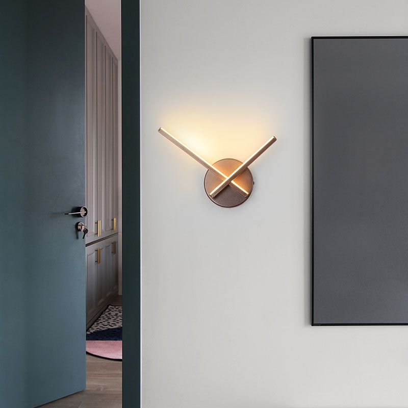 Modern styled Flos W2 LED wall lamp Sandy Coffee