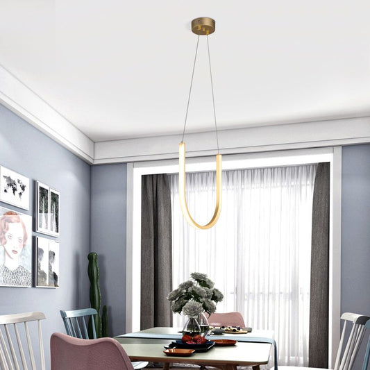 Modern Tracer Loop LED Pendant Light
