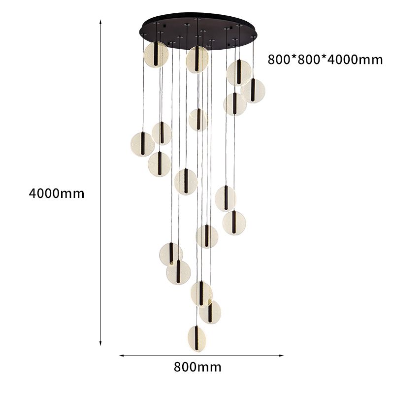 Nordic Minimalist Staircase Chandelier