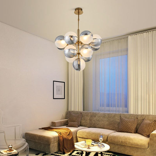 Nordic Modern Metal Gold ball Pendant Ceiling Light