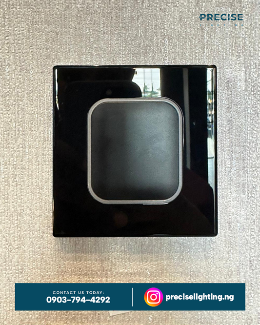 One Gang Two Way Touch Switch Glass BK