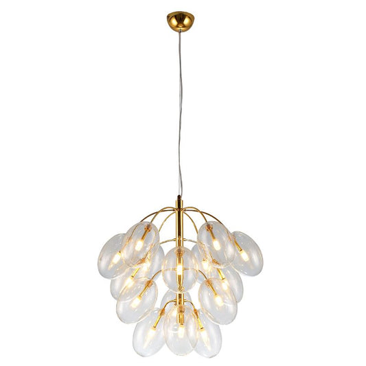 Orb Bubble LED Pendant Light Gold