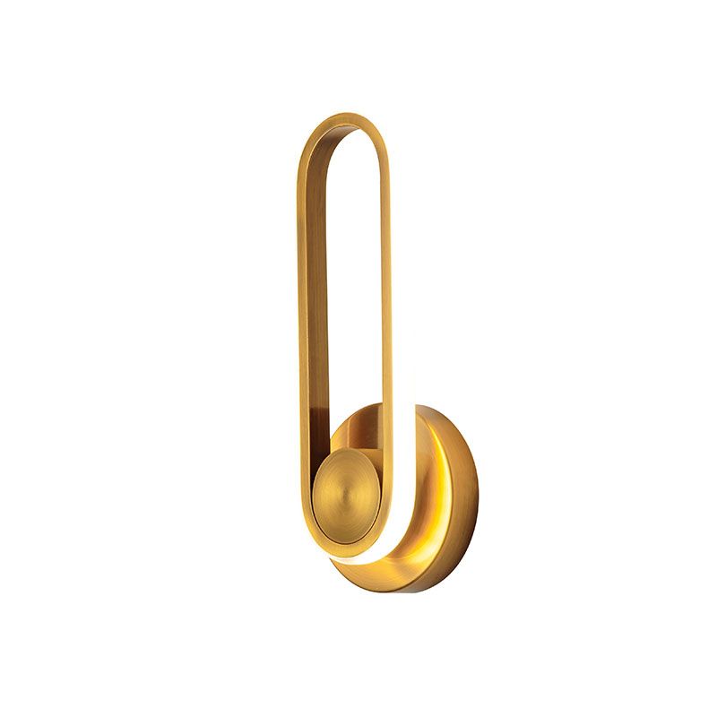 Oval LED wall light 330° Degrees RotatableÂ Copper