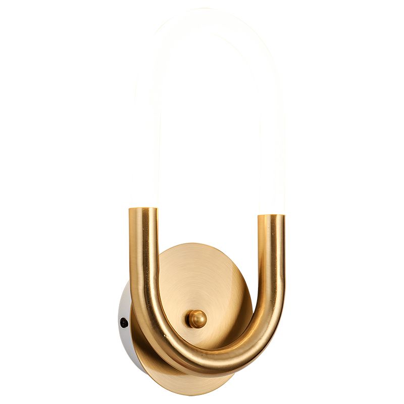Oval LED wall light 90Â° Degrees Rotatable Electroplated Copper