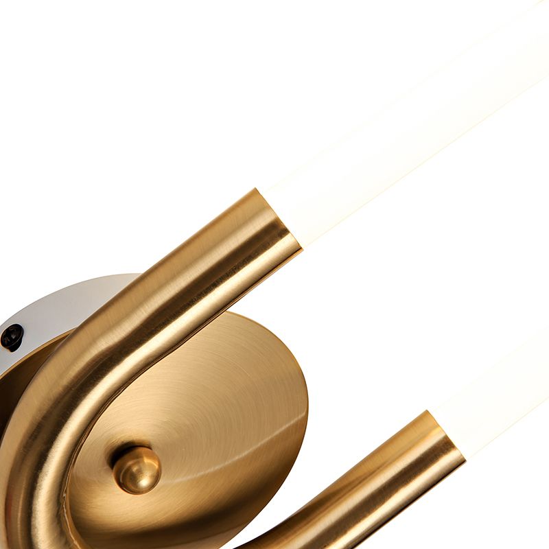 Oval LED wall light 90Â° Degrees Rotatable Electroplated Copper