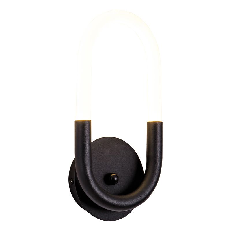 Oval LED wall light 90Â° Degrees Rotatable Sandy Coffee