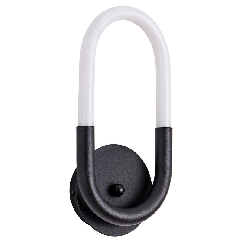 Oval LED wall light 90Â° Degrees Rotatable Sandy Coffee