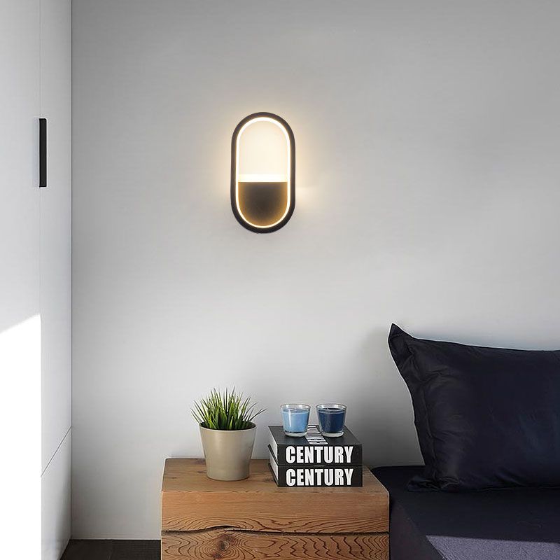 Oval Lens Style LED Wall Lamp