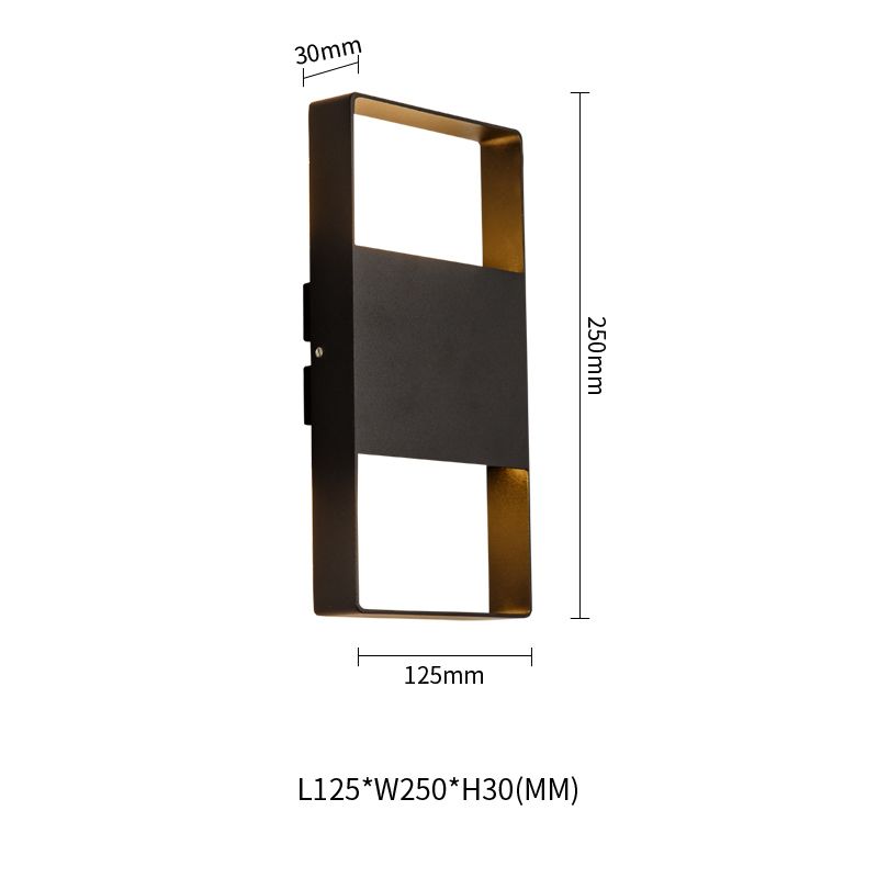 PL-91748-LED BK - Premium Geometric Wall Light - Contemporary Architectural Illumination System