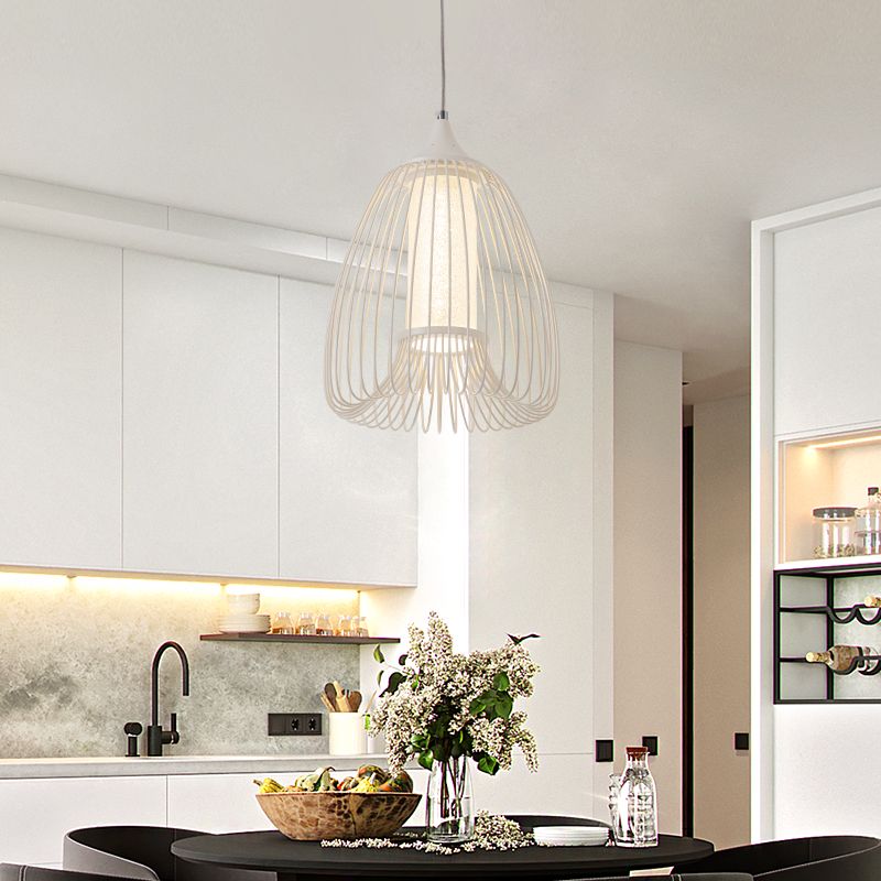 Precise Modern Basswood Pendant Light
