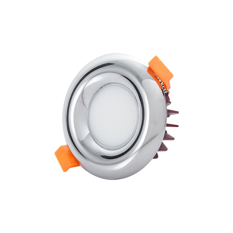 Chrome Round Recessed Spotlight (PL-QY-TD801 9W MW/WH)