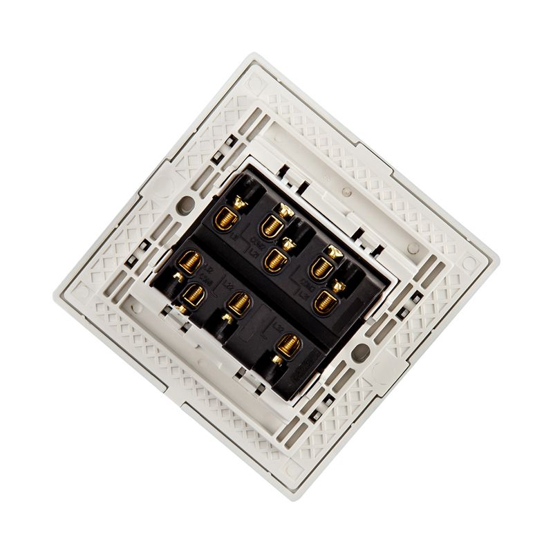 Precise W86 Three Gang Switches Silver