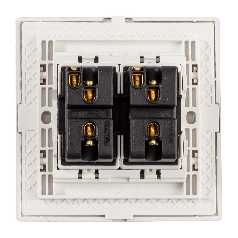 Precise W86 Two Gang Switch