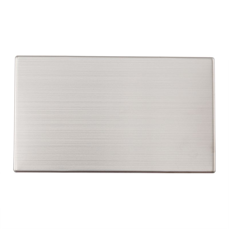 Precise W86A Double Blank Socket Silver