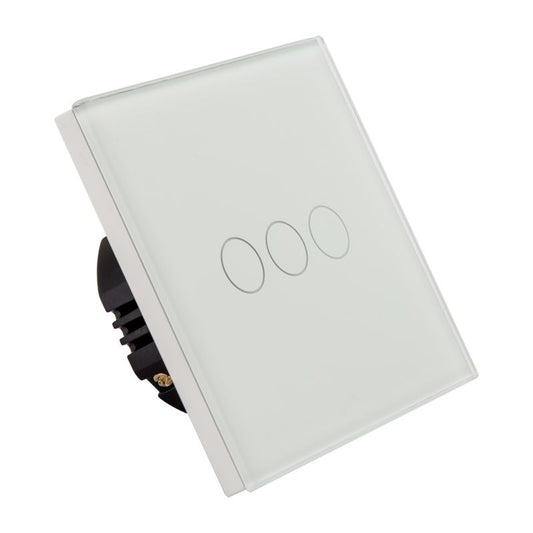 Precise YBE Three Gang Switch White