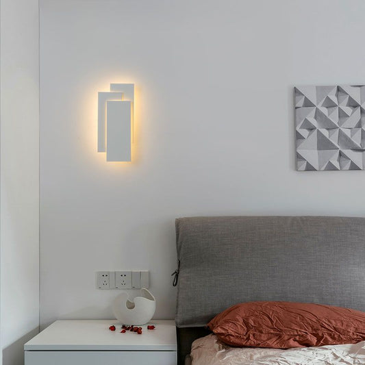 Rectangle-shaped LED wall sconce Sandy White
