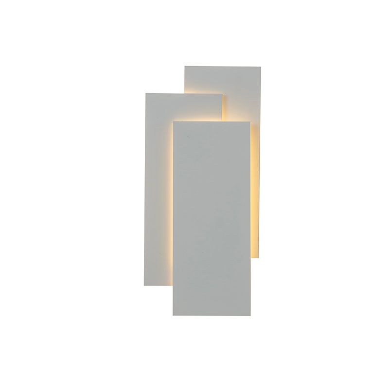Rectangle-shaped LED wall sconce Sandy White