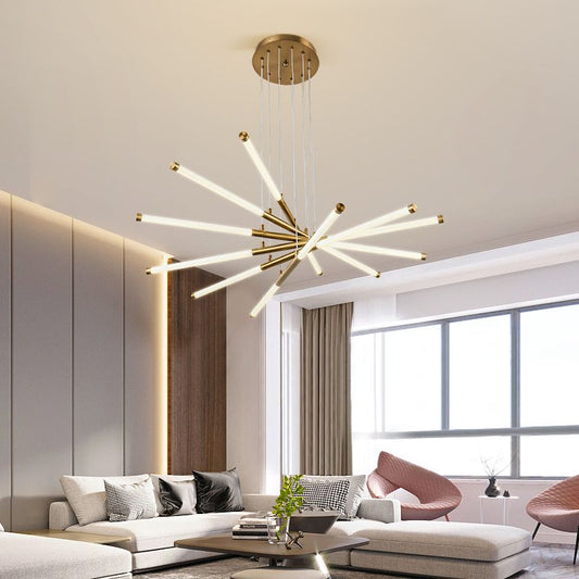 Spiral-semi flush Pendant Light
