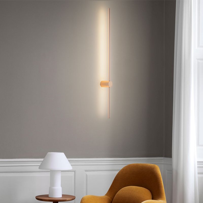 Strip LED Wall Lamp Non-Rotatable Coffee