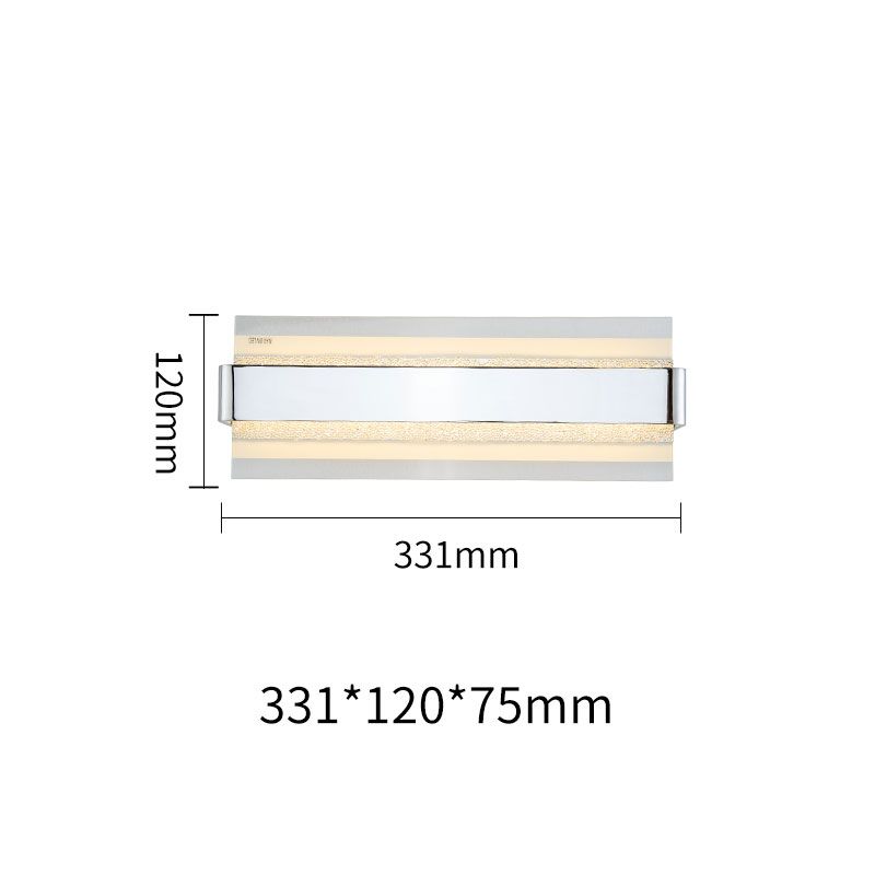 Vertical-Cascade LED Wall Sconce Chrome