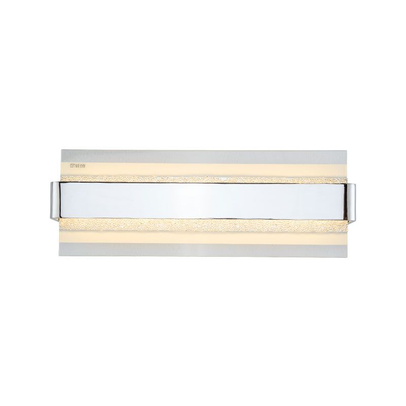 Vertical-Cascade LED Wall Sconce Chrome