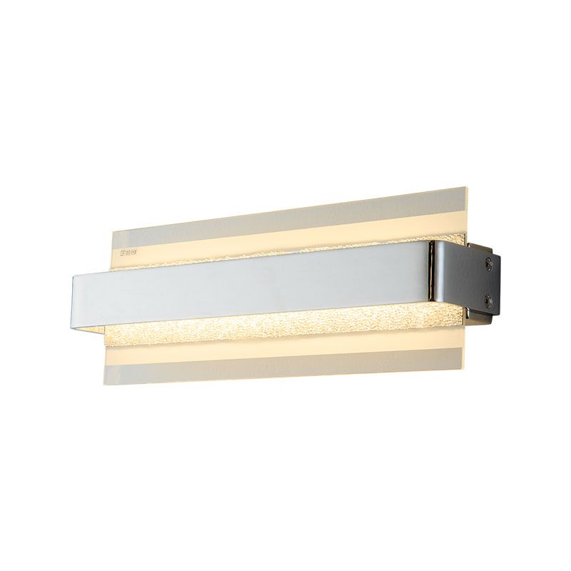 Vertical-Cascade LED Wall Sconce Chrome