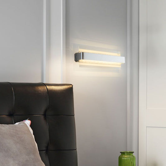 Vertical-Cascade LED Wall Sconce Chrome