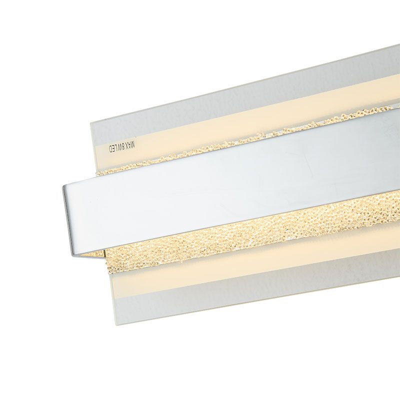 Vertical-Cascade LED Wall Sconce Chrome